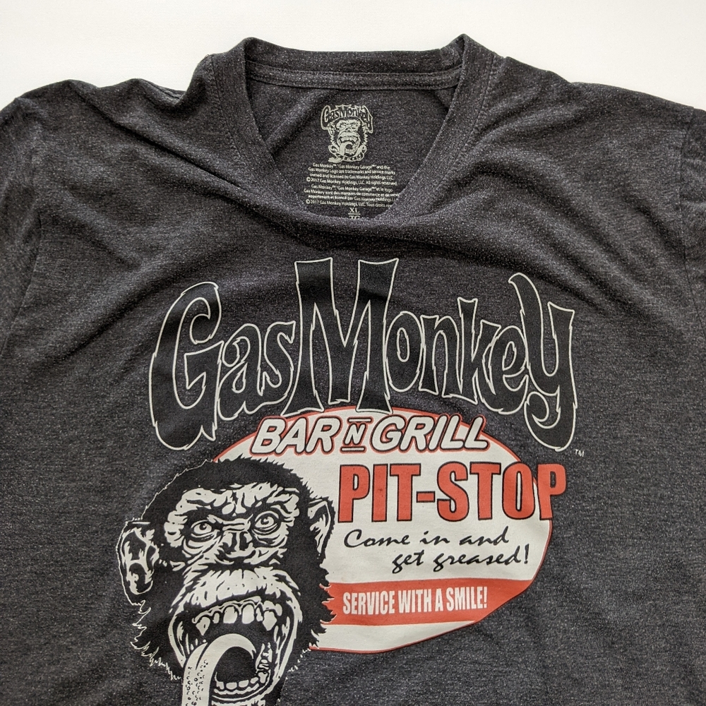 Gas Monkey Bar & Grill black tshirt, men's XL - Picture 3 of 4